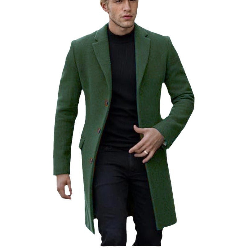 Herren eleganter einfacher Mantel Echoarchiv