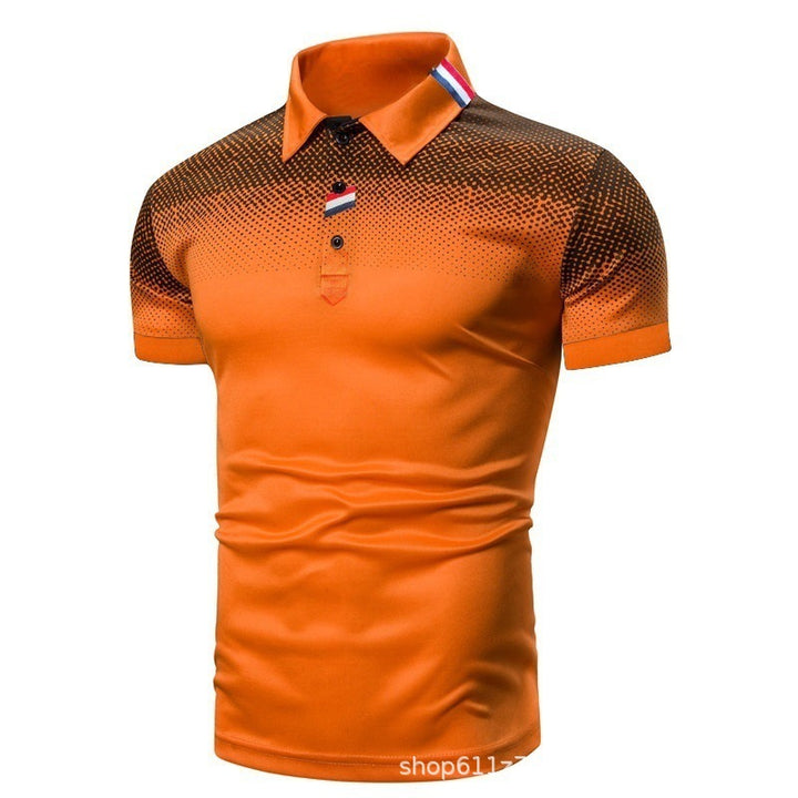Herren Poloshirt mit modernem grafischen Design und sportlicher Passform Echoarchiv