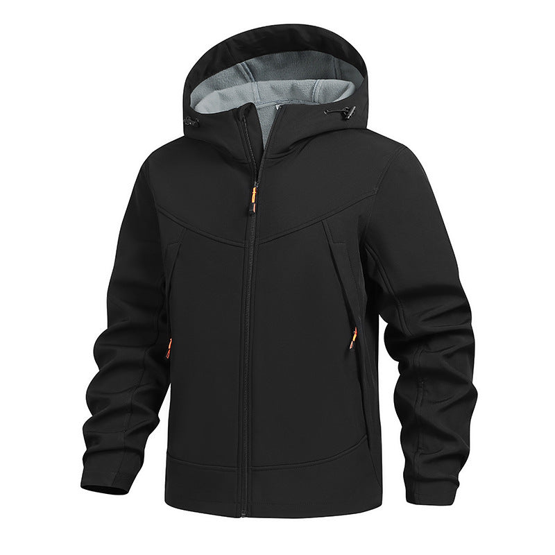 Herren Funktionale Übergangsjacke mit verstellbarem Kapuzenkragen Echo Archiv