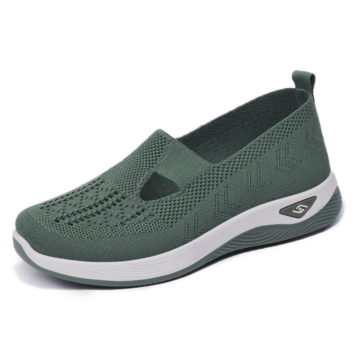 Damen nan leichte gestrickte Slipper mit orthopädischer Komfortsohle Echo Archiv