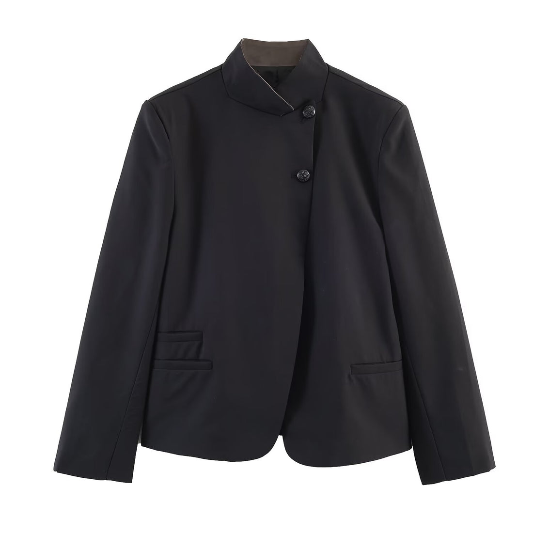 Damen Weite Tailored-Hose mit hoher Taille, Bügelfalte und Eingrifftaschen Echo Archiv