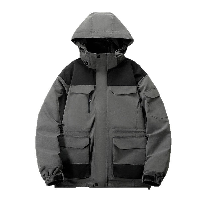 Damen Modische Funktionsjacke mit Hohem Kragen Echoarchiv