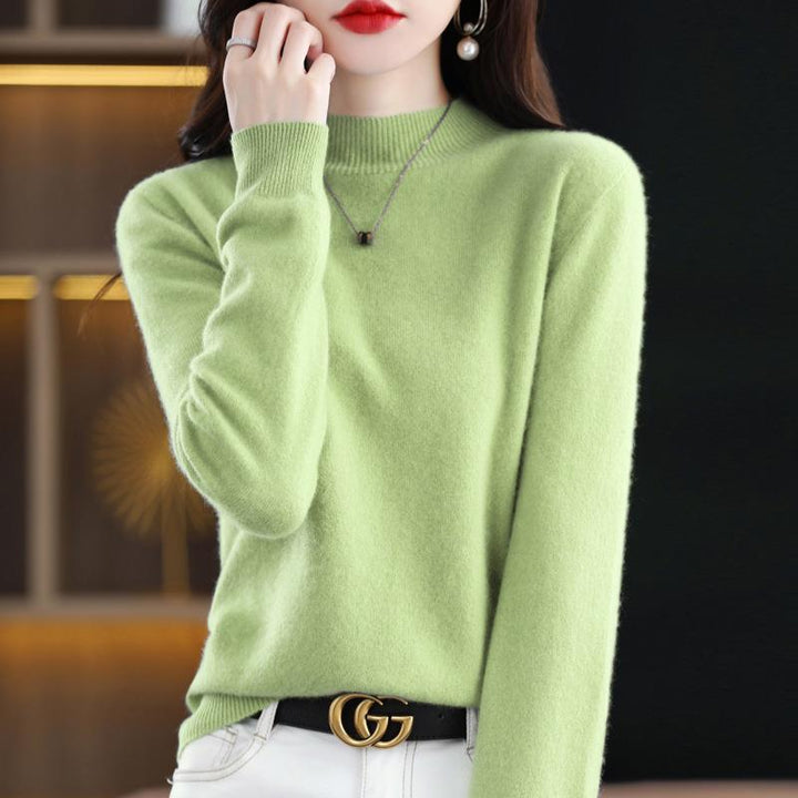 Damen Ultraleichter Mockneck-Feinstrickpullover in Kaschmir‑Optik Echoarchiv