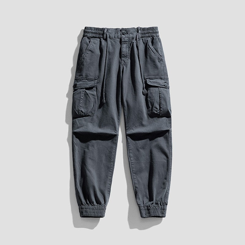 Herren Urbane Utility-Cargo-Jogger mit elastischem Komfortbund, Tunnelzug und Klapp‑Mehrfachtaschen Echo Archiv