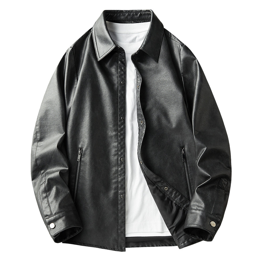Herren Modische Lederjacke 1787797546 – Valtoré
