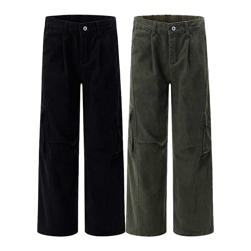 Herren Utility-Cargohose im Oversize-Twill mit tiefem Schritt und aufgesetzten Pattentaschen Echo Archiv