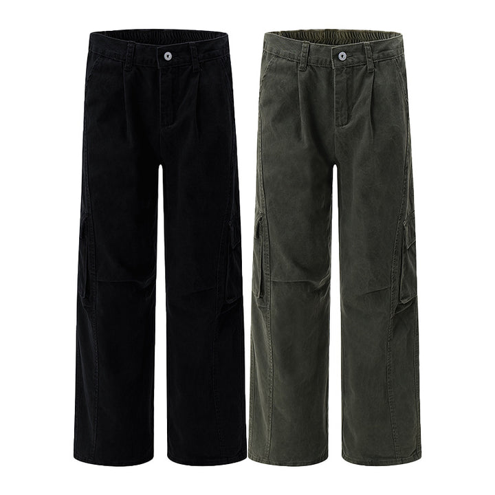 Herren Utility-Cargohose im Oversize-Twill mit tiefem Schritt und aufgesetzten Pattentaschen Echo Archiv
