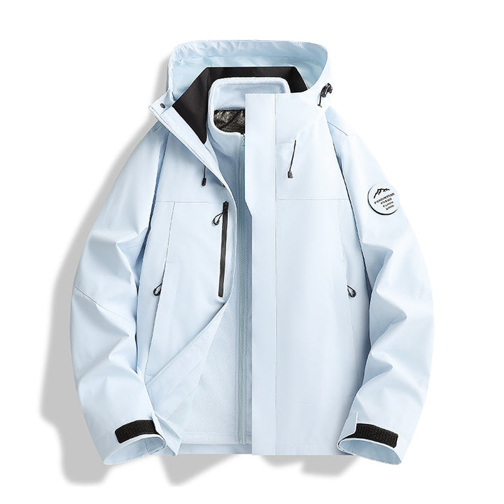 Herren Atmungsaktive, Wasserdichte Softshell-Jacke mit Fleecefutter und Kapuze Echo Archiv