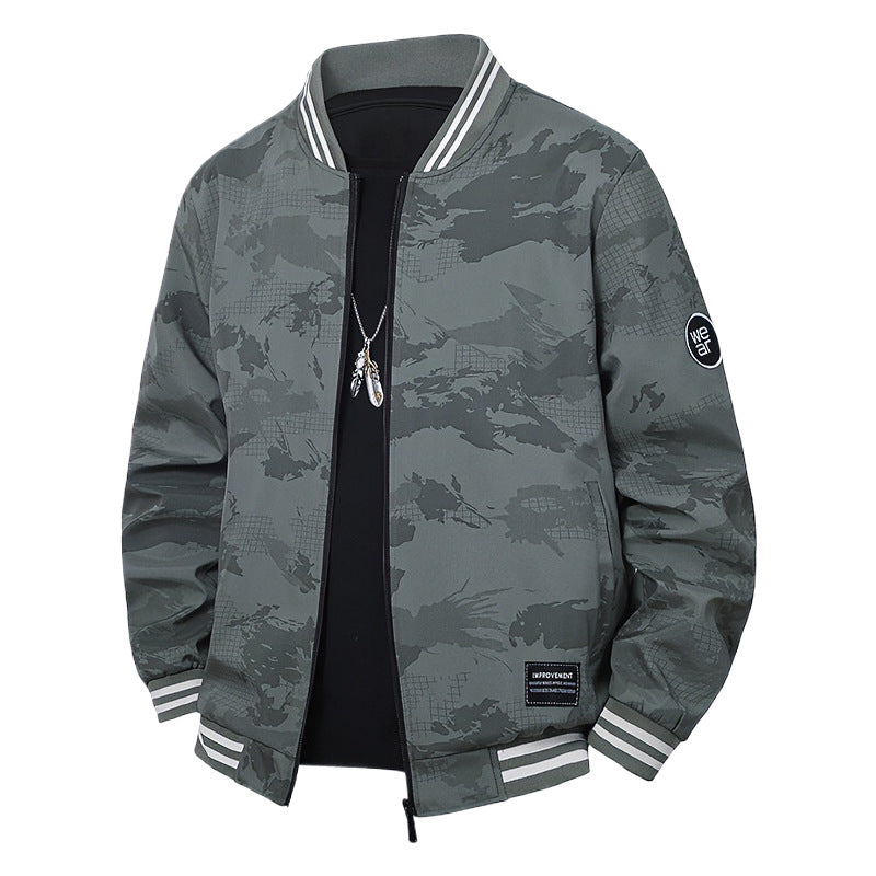 Herren Sportliche Bomberjacke mit kontrastierenden Details Echo Archiv