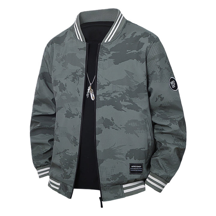 Herren Sportliche Bomberjacke mit kontrastierenden Details Echo Archiv