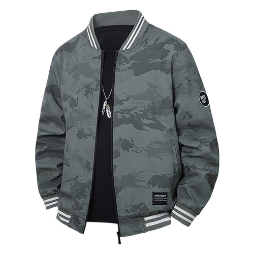 Herren Sportliche Bomberjacke mit kontrastierenden Details Echo Archiv