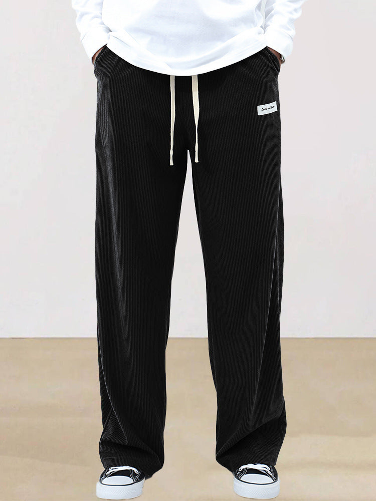 Herren Legere Lounge-Hose mit elastischem Bund und seitlichen Taschen Echoarchiv