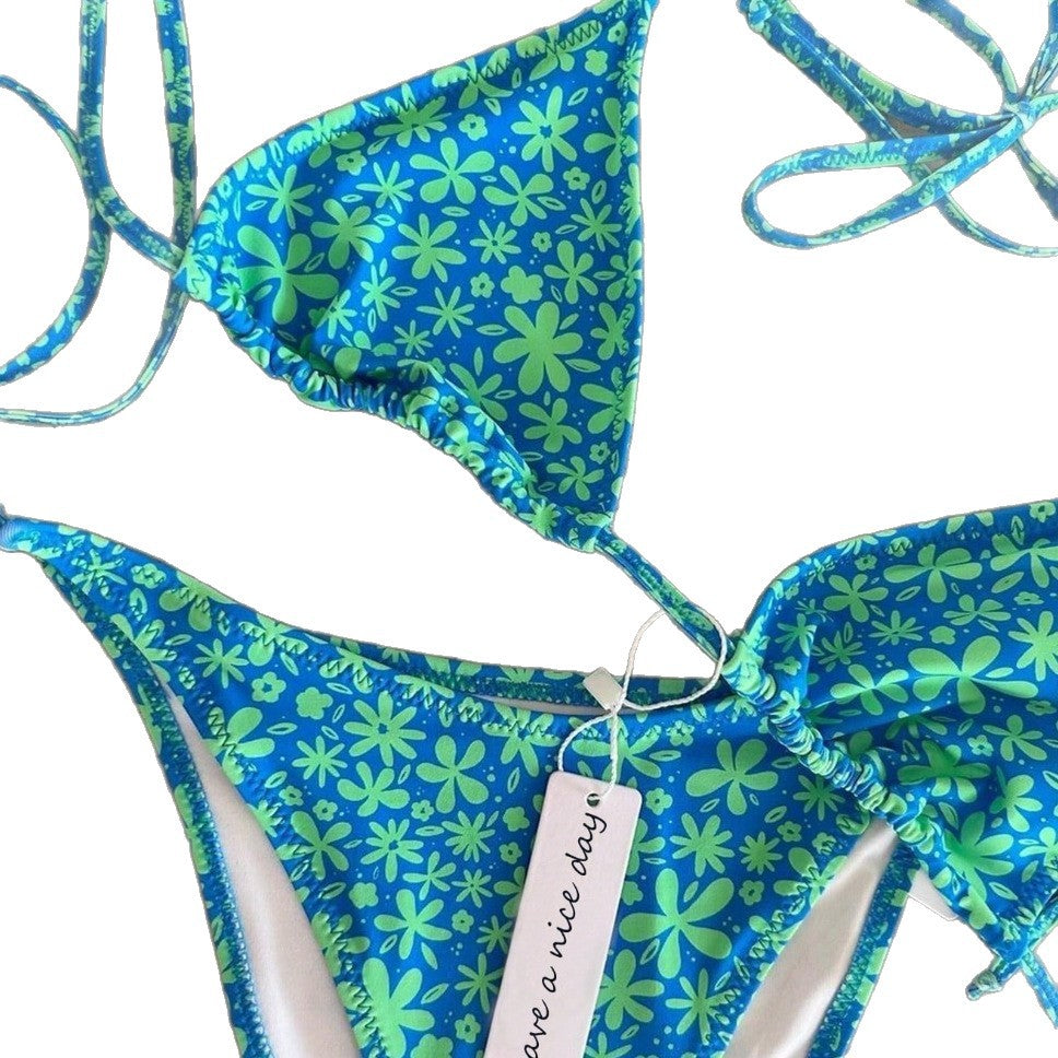 Damen Triangel-Bikini mit punktemuster Echo Archiv