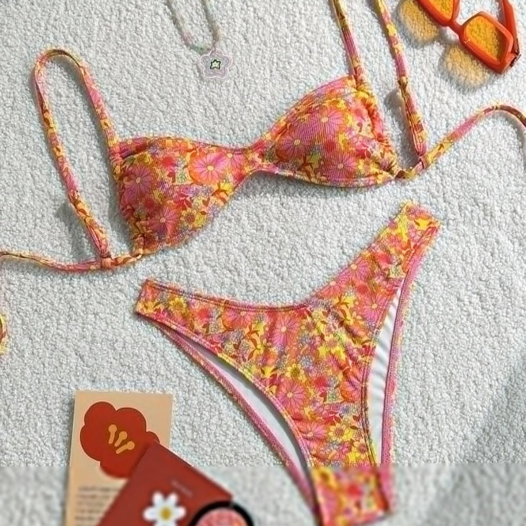 Damen Blumenmuster Bikini Echo Archiv