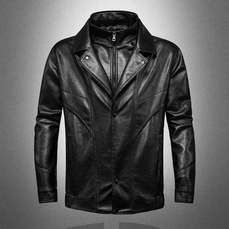 Herren Elegante und Hochwertige Kunstlederjacke Echo Archiv