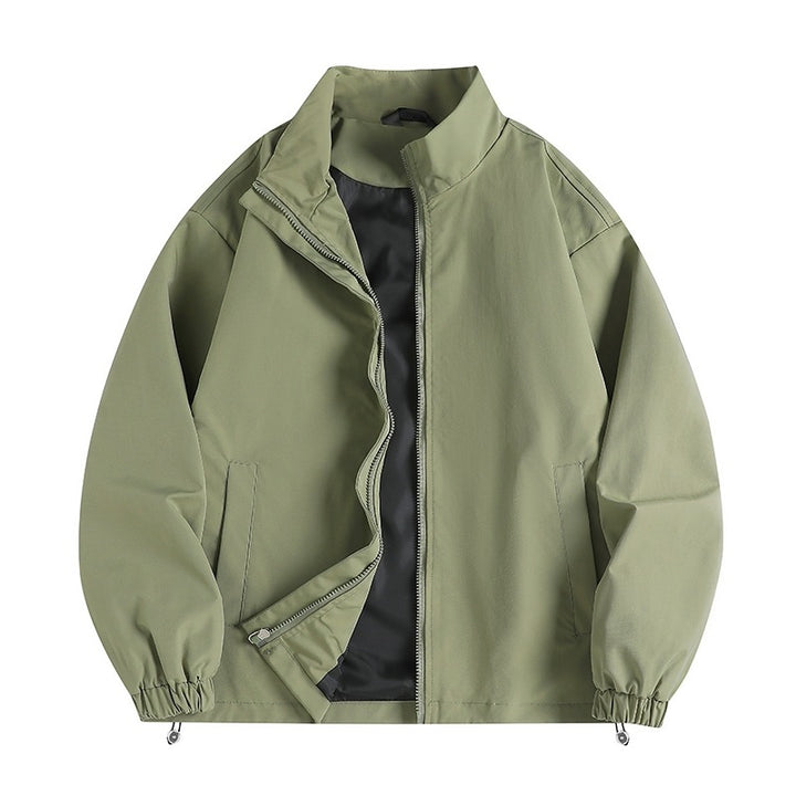 Herren lässige Windjacke mit hochabschließendem Kragen und praktischen Taschen Echoarchiv