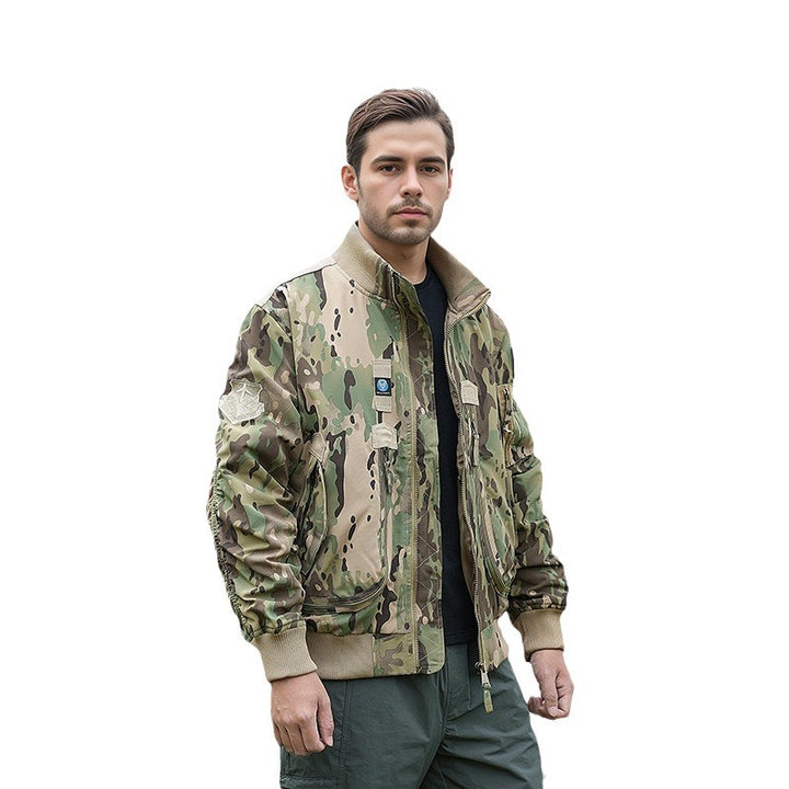 Herren nan robuste Bomberjacke mit winddichtem Nylon, utility-Taschen und elastischen Bündchen Echo Archiv