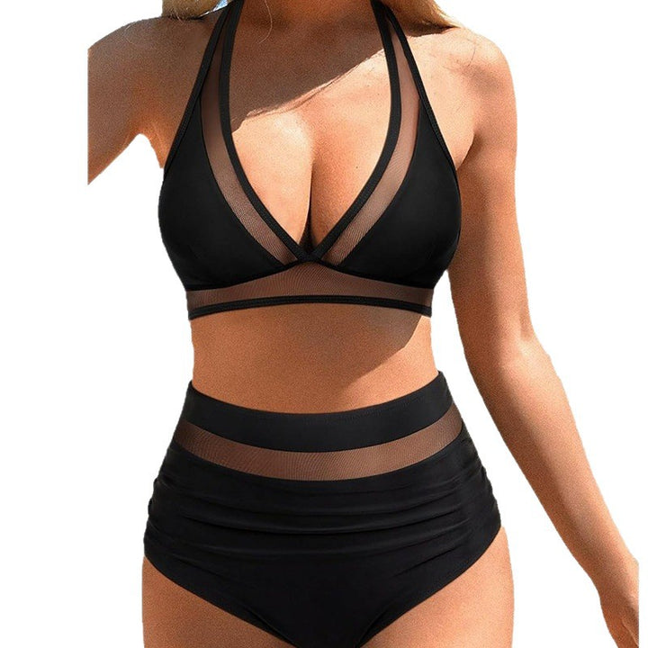 Damen Bikini-Set mit transparenten Details und aufregendem Leopardenmuster Echo Archiv