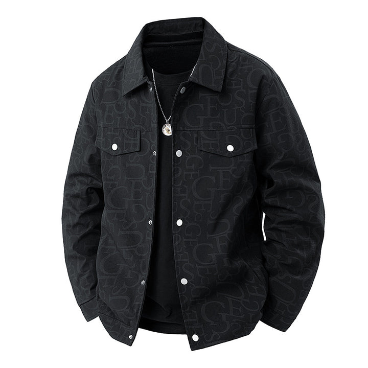 Herren Geprägte Overshirtjacke – Taviero