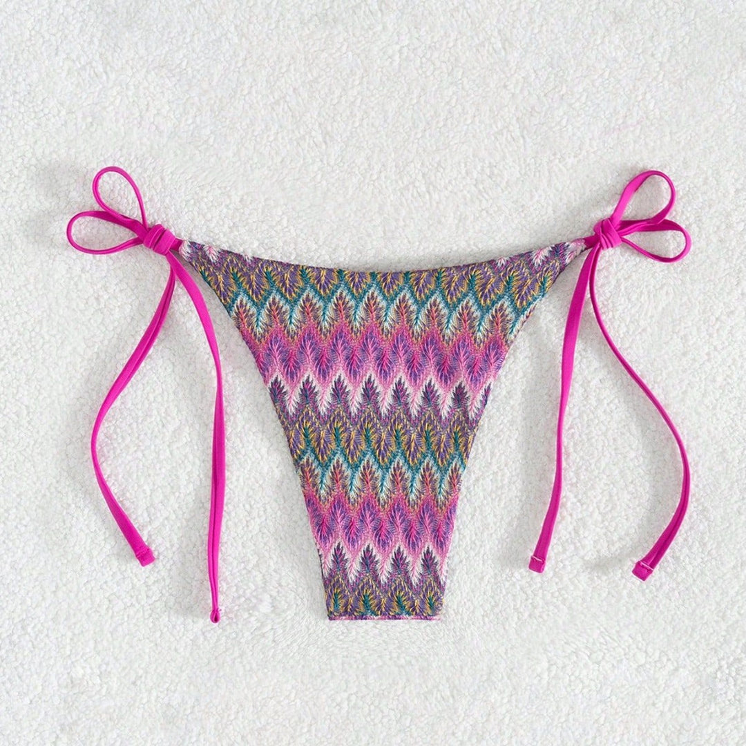 Damen Bikiniunterteil mit verstellbaren Seitenschnürungen Echo Archiv