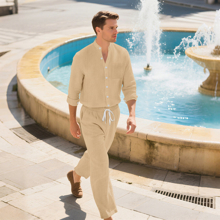 Herren Leichte und atmungsaktive Sommerhose mit elastischem Bund Echoarchiv