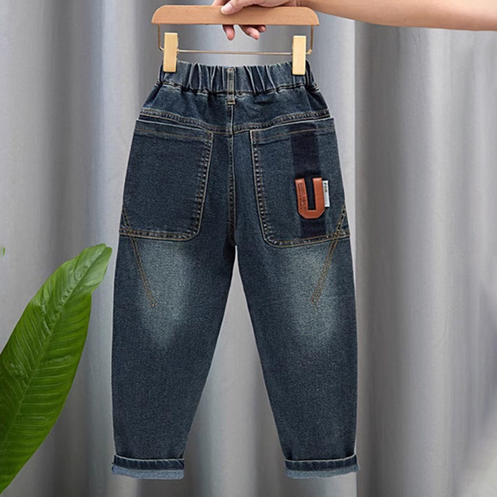 Damen modische Denim-Hose mit elastischem Bund und praktischen Taschen Echo Archiv