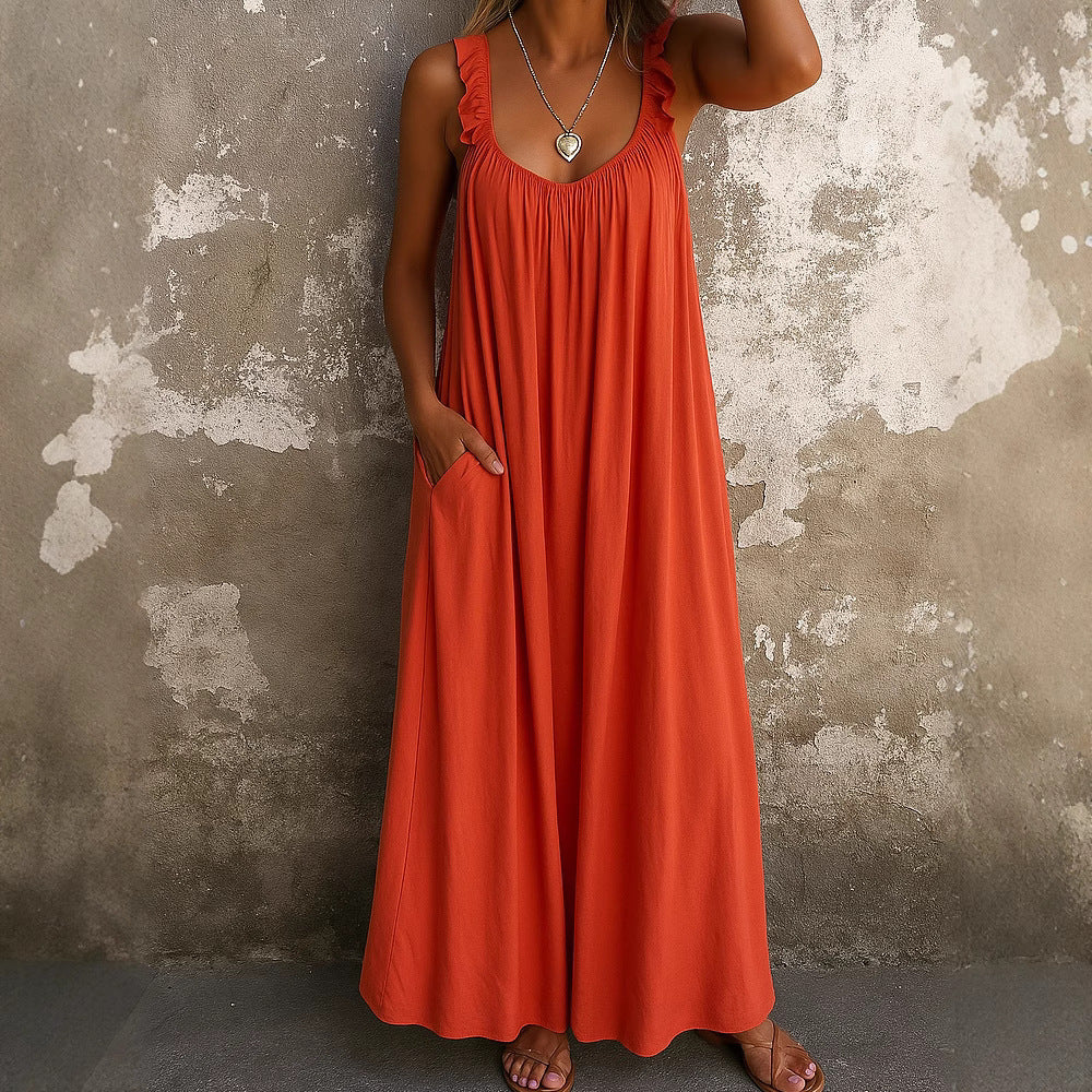 Damen Maxi-Kleid mit trägerloser Passform und luftiger Silhouette Echo Archiv