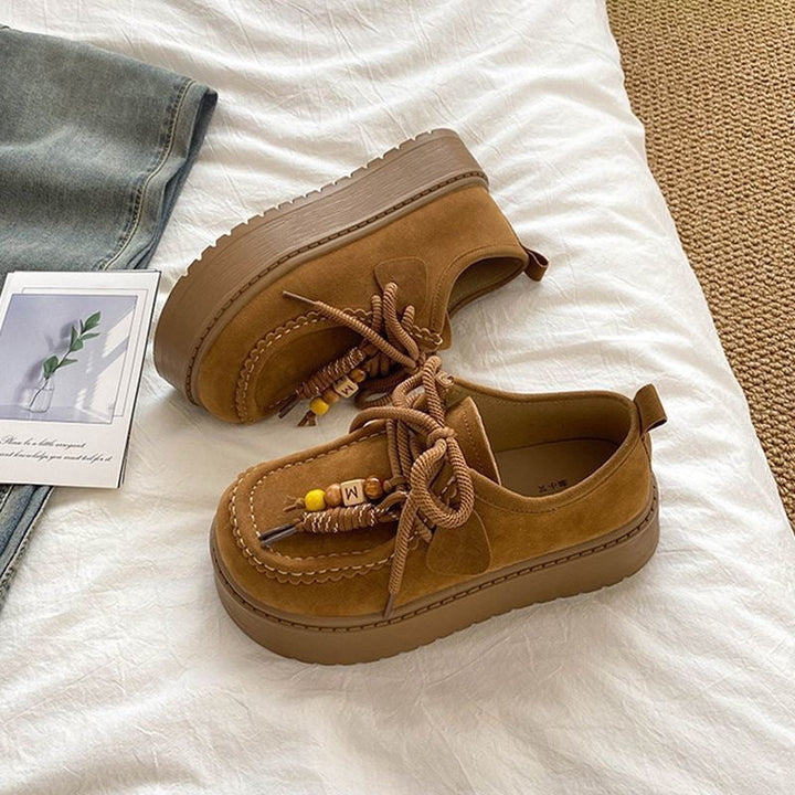 Damen Plattform Sneakers mit lässigem Wildleder-Obermaterial Echo Archiv