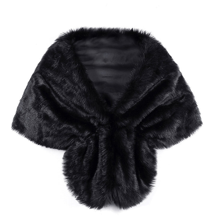 Damen elegante Kunstpelz-Schulterstola im Capelet‑Schnitt Echo Archiv