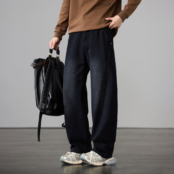 Herren Weit geschnittene Baumwoll-Canvas-Hose im Relaxed-Fit Echo Archiv