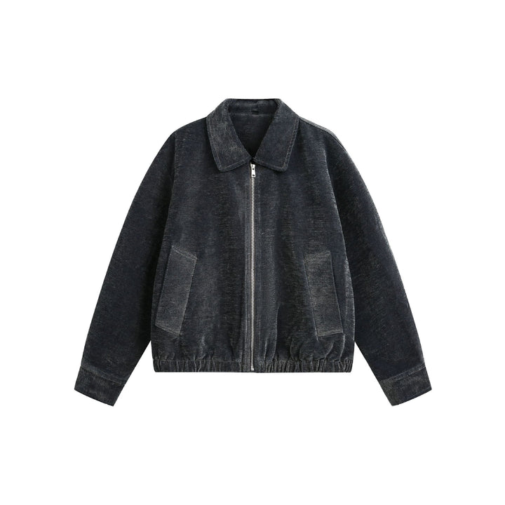 Unisex Boxy-Bomberjacke mit Hemdkragen, Frontreißverschluss und aufgesetzten Pattentaschen Echoarchiv
