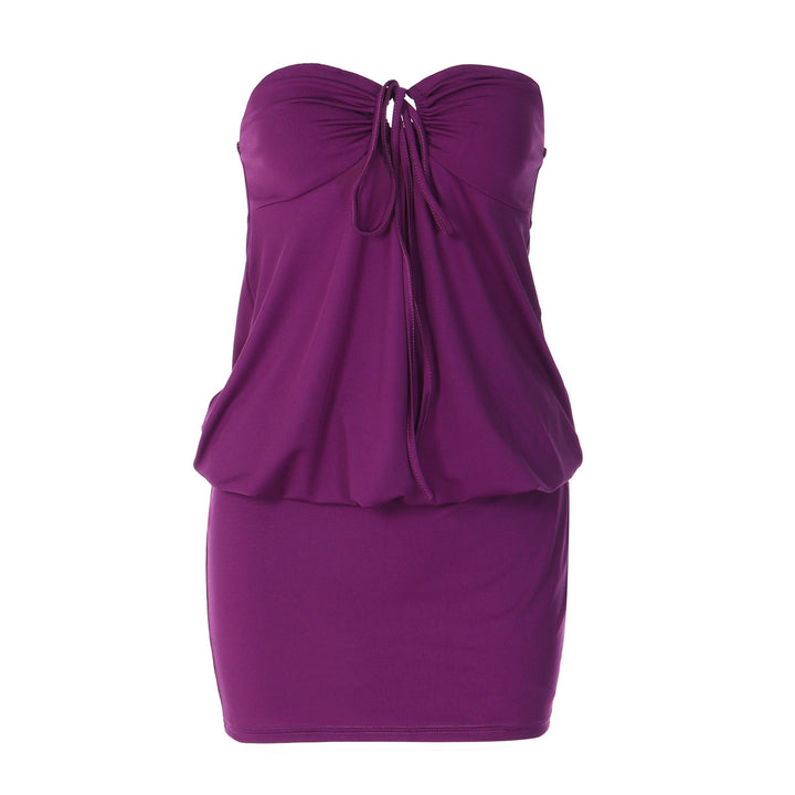Damen Strapless Strandkleid mit verstellbaren Trägern und Raffungen Echo Archiv