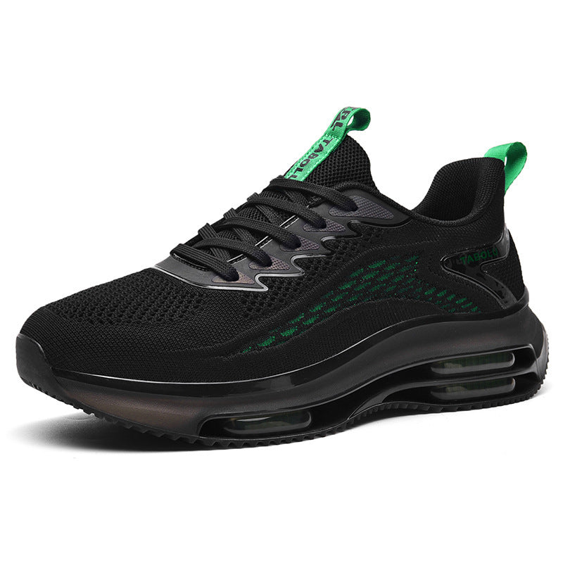 Unisex Air‑Cushion Performance‑Sneaker mit sichtbarer Luftkammer, atmungsaktivem Strickoberteil und gepolstertem Fersenkragen – Tavélo