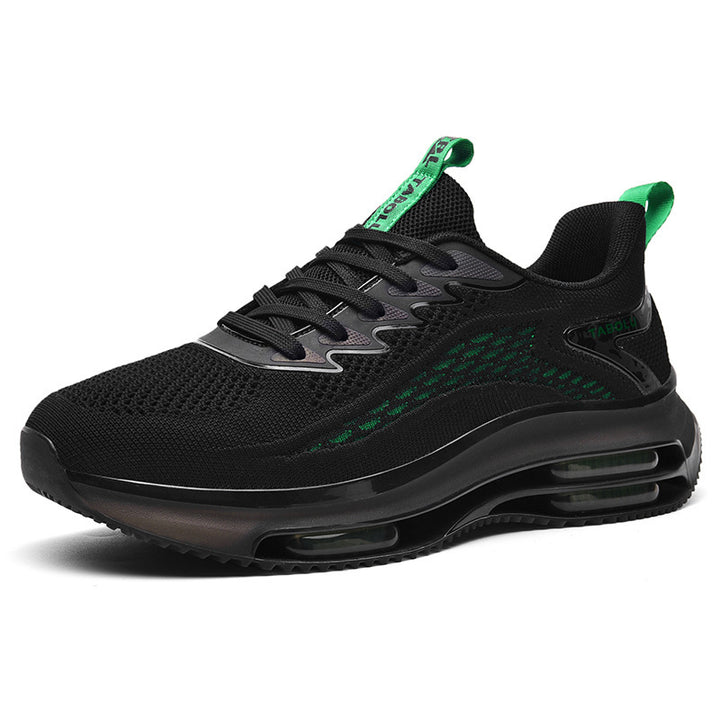Unisex Air‑Cushion Performance‑Sneaker mit sichtbarer Luftkammer, atmungsaktivem Strickoberteil und gepolstertem Fersenkragen – Tavélo