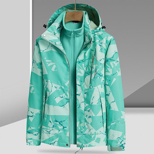 Herren Wasserabweisende Outdoor-Jacke mit integrierter Fleece-Innenjacke Echo Archiv