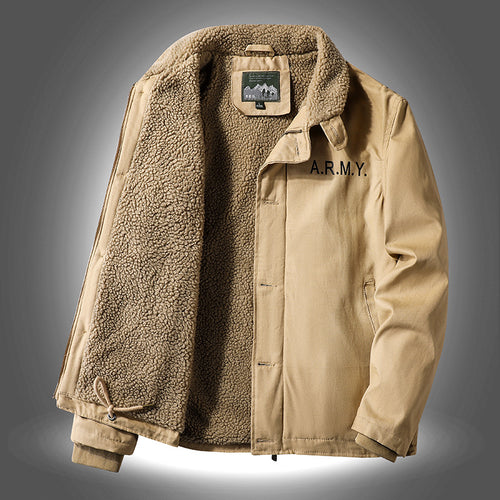 Herren Jacke mit warmem Innenfutter und stylischem Kragen Echoarchiv