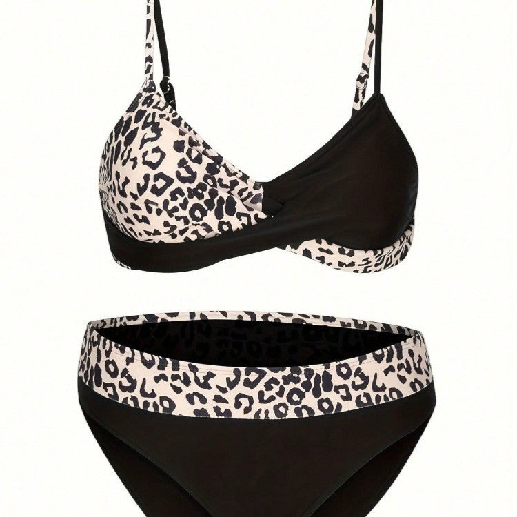 Damen Bikini-Set mit modischem Leopardenmuster und bequemen Trägern Echo Archiv