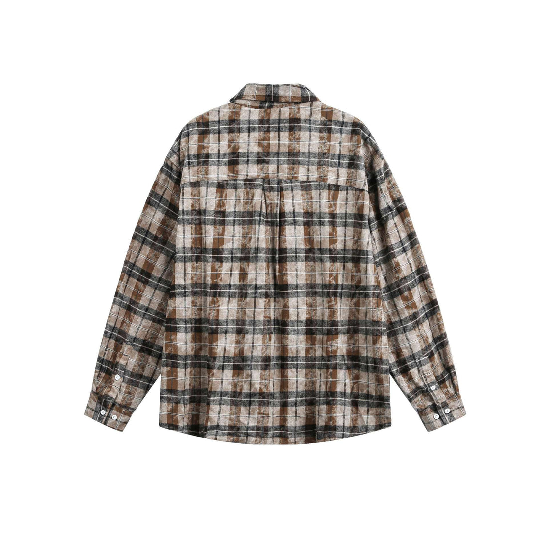 Unisex Oversize-Flanell-Hemdjacke im Boxy-Schnitt mit Brusttasche Echoarchiv