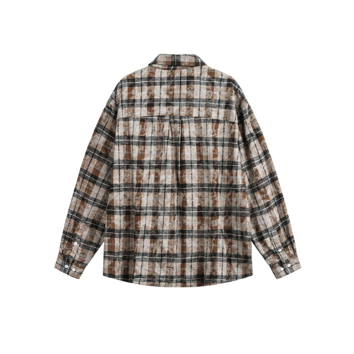 Unisex Oversize-Flanell-Hemdjacke im Boxy-Schnitt mit Brusttasche Echoarchiv