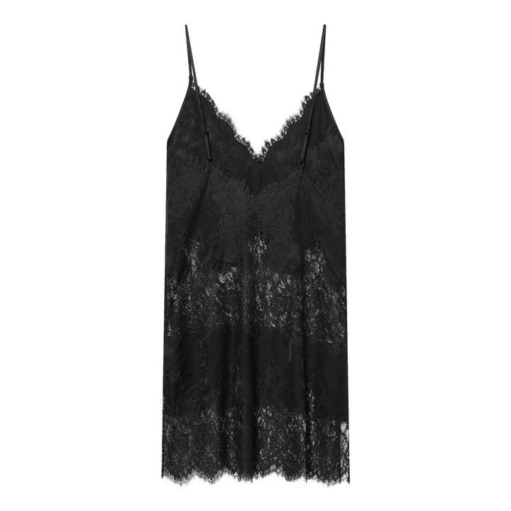 Damen Spitzen-Camisole mit verführerischem V-Ausschnitt und elegantem Spitzenbesatz Echo Archiv