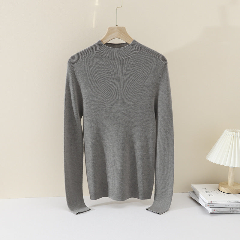 Damen Schlanker Feinstrick-Rundhalspullover mit Raglan-Schultereinsatz Echo Archiv