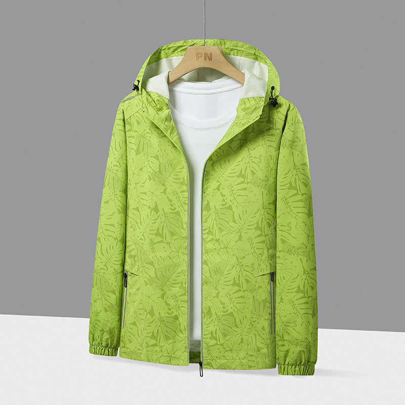 Damen Leichte Regenjacke mit verstellbarem Kapuzenverschluss Echo Archiv