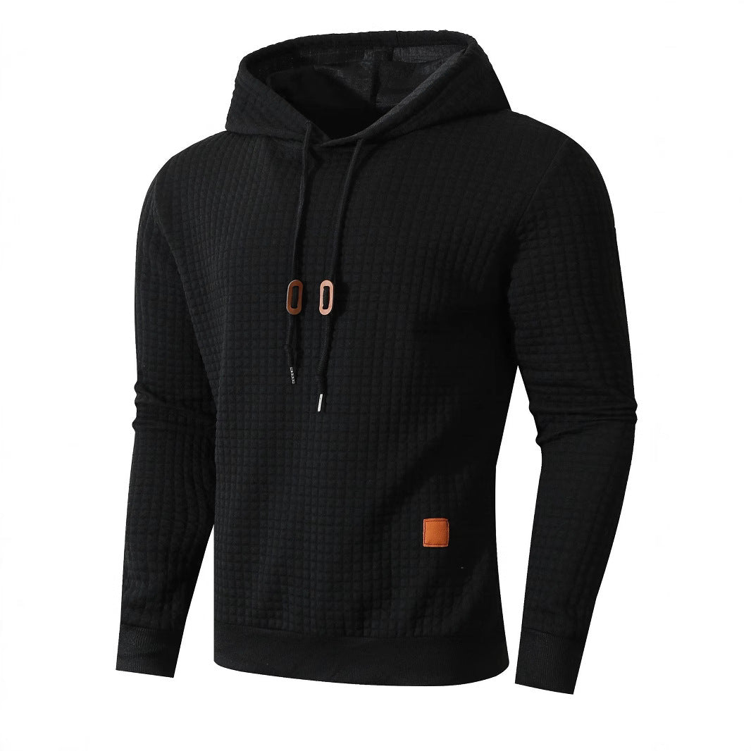 Herren Hoodie mit strukturiertem Design und praktischen Taschen Echoarchiv