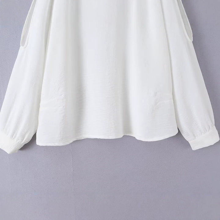 Damen Leichte Oversize-Bluse mit Cut-Out-Ärmeln und Rundhalsausschnitt Echo Archiv