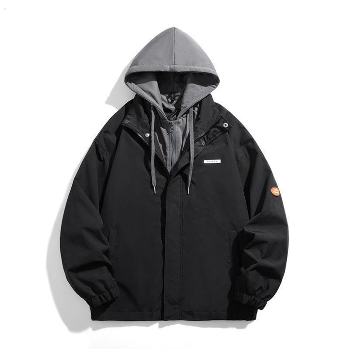 Damen Modische Übergangsjacke mit Kapuze und verstellbaren Bündchen Echo Archiv
