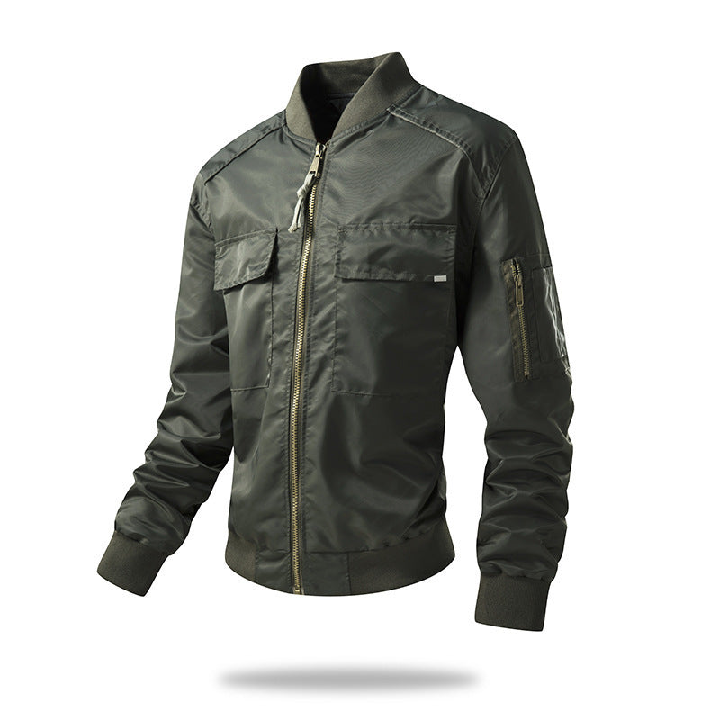 Herren Freizeit-Bomberjacke mit praktischen Taschen und stylischem Kragen Echoarchiv