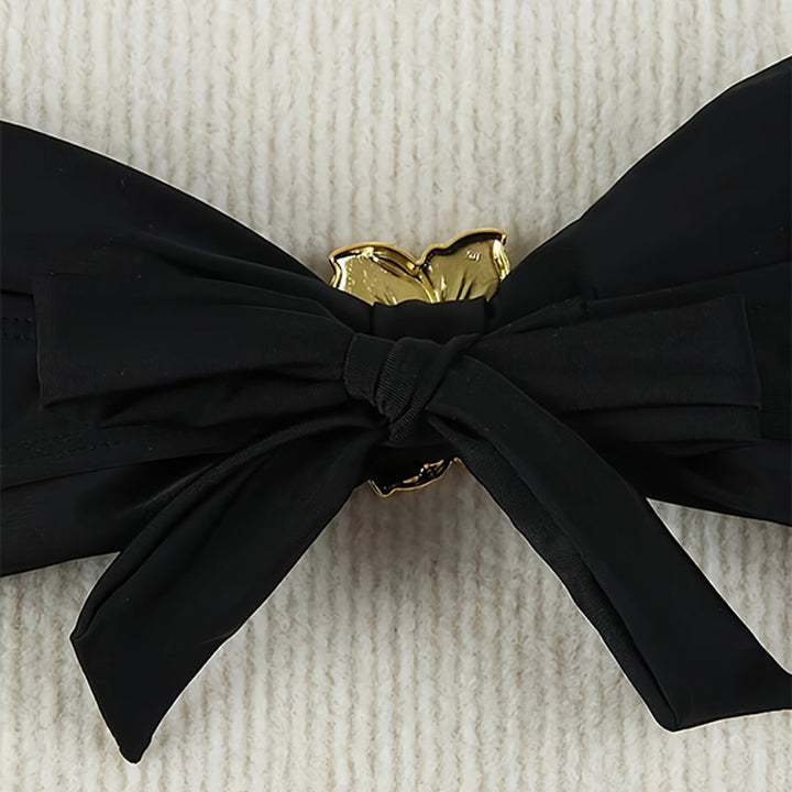 Damen Bandeau-Bikini-Set mit dekorativem Blüten-Detail Echo Archiv