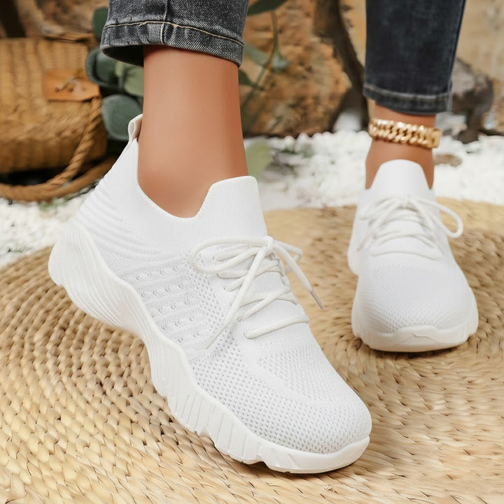Damen Atmungsaktive sportliche Sneaker mit elastischem Obermaterial Echo Archiv