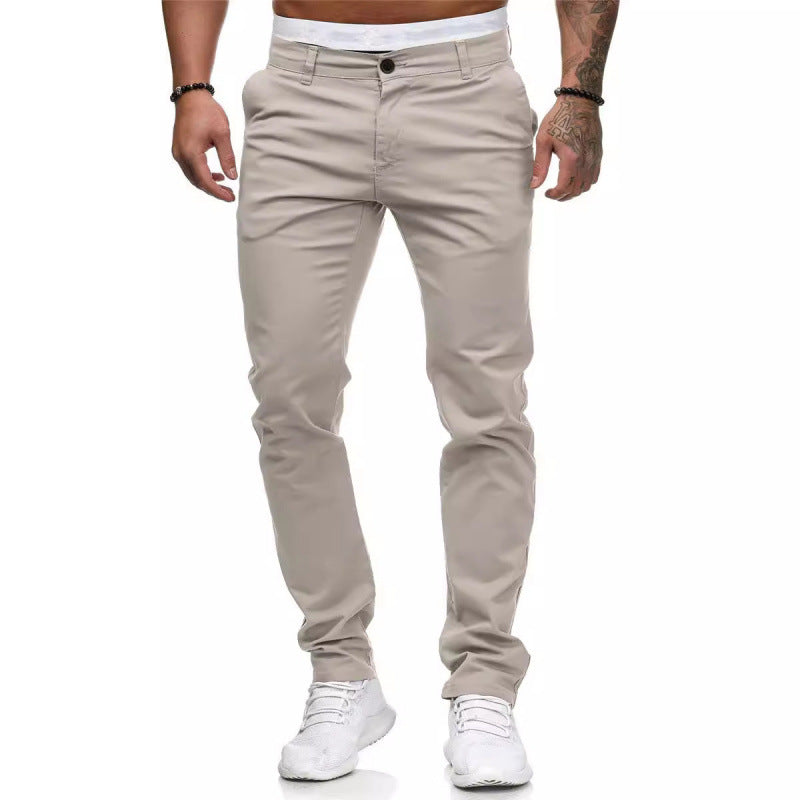 Herren Chinohose mit schmalem Schnitt und elastischem Bund Echoarchiv