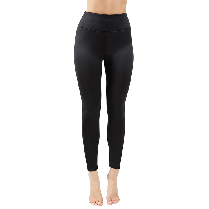 Damen Figurformende High‑Waist Leggings aus meliertem Power‑Stretch mit breitem Komfortbund – Avélisse
